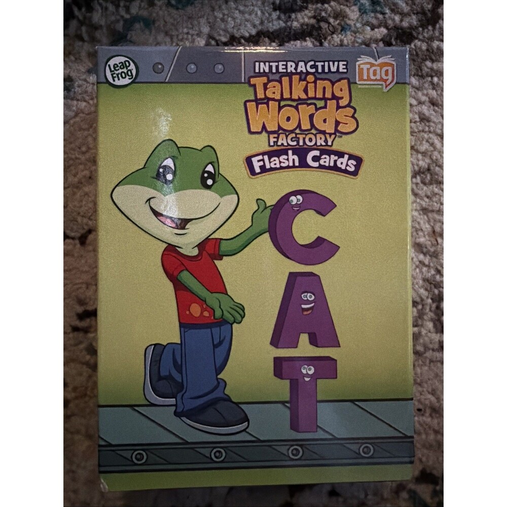 Leap Frog Interactive Talking Words Factory Flash Cards TAG Box Set Homeschool